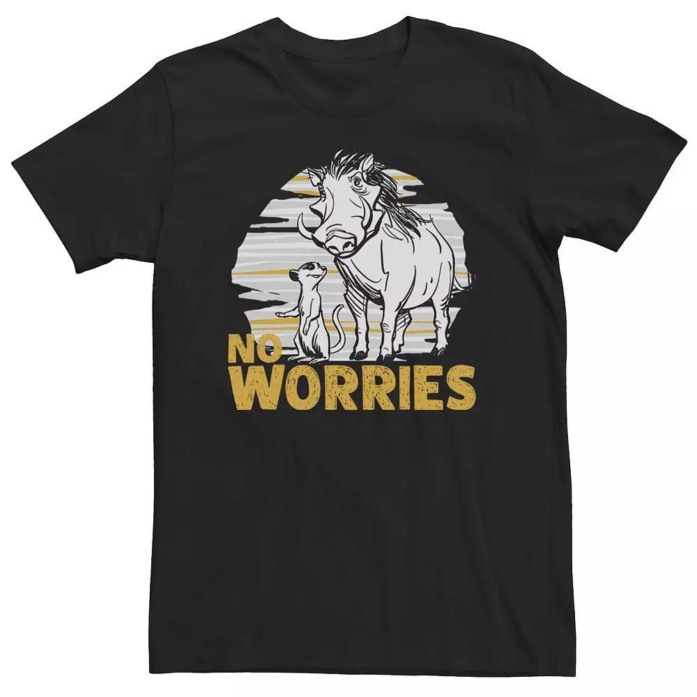 Big & Tall Disney The Lion King Live Action Timon Pumbaa No Worries Tee, Men's,  Product Image