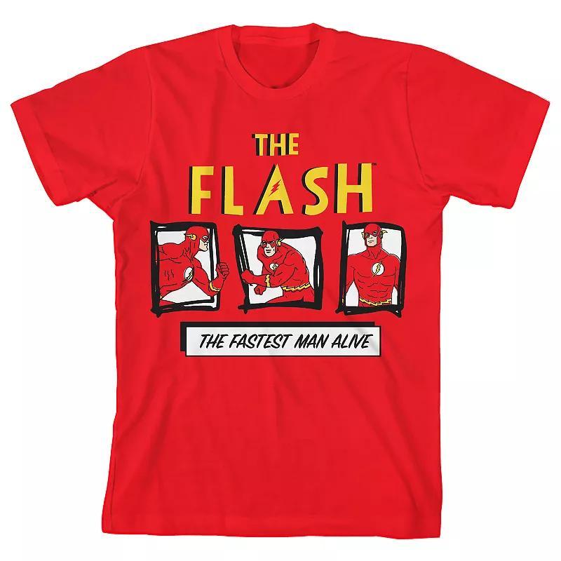 Boys 8-20 Flash The Fastest Man Alive Graphic Tee, Boy's, Size: Large, Red Product Image