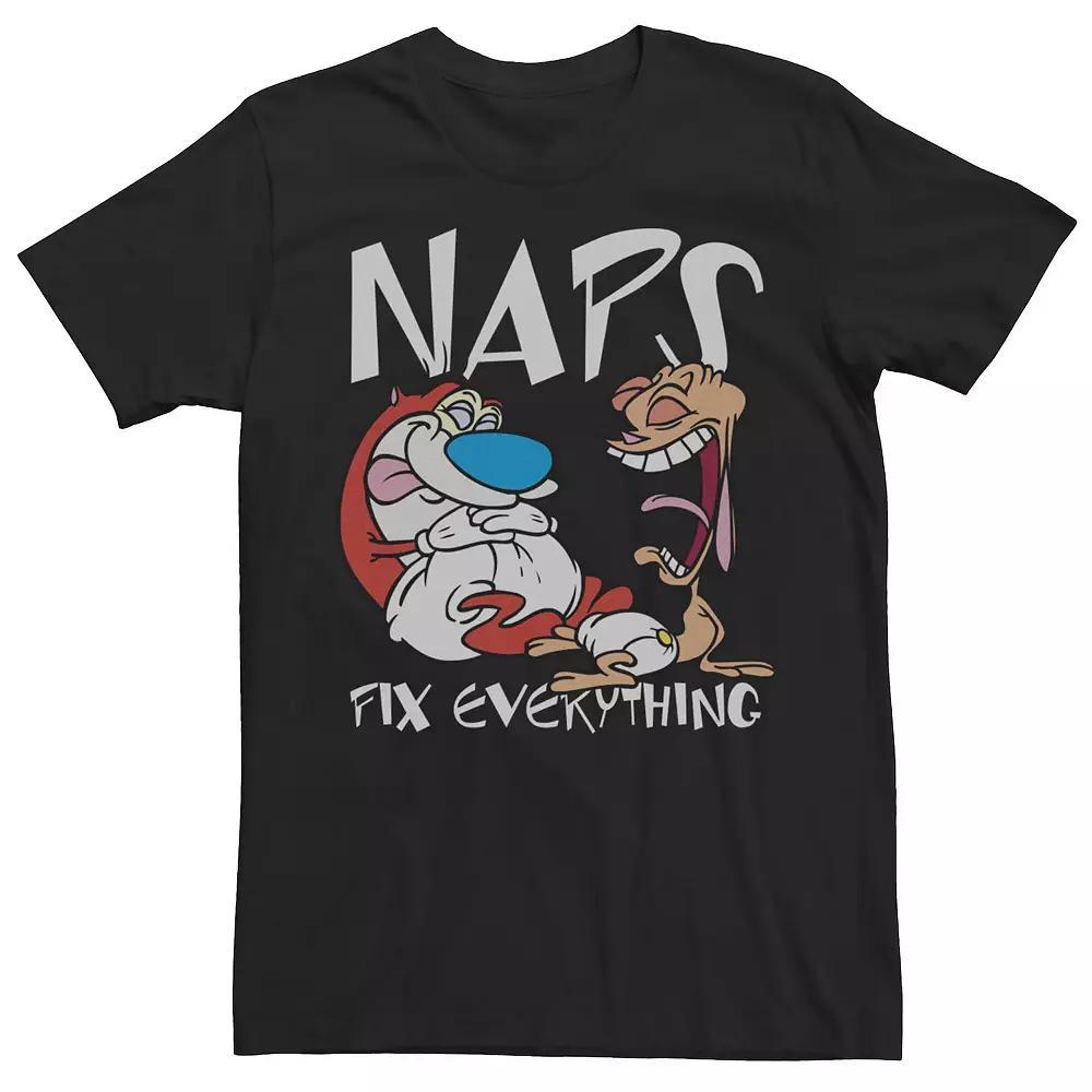 Mens Ren & Stimpy Naps Fix Everything Portrait Tee Product Image