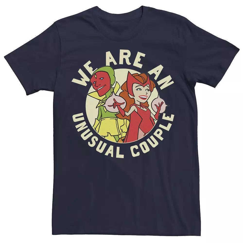 Big & Tall Marvel WandaVision Halloween "We Are An Unusual Couple" Retro Tee, Men's, Size: 4XL, Blue Product Image