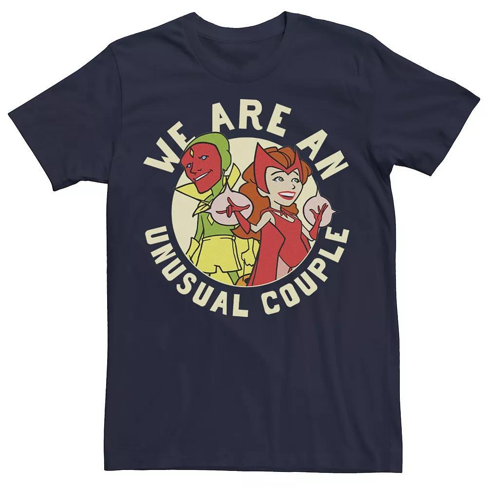 Big & Tall Marvel WandaVision Halloween "We Are An Unusual Couple" Retro Tee, Men's,  Product Image