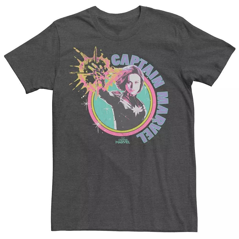 Men's Captain Marvel Vintage Colors Logo Tee,  Product Image