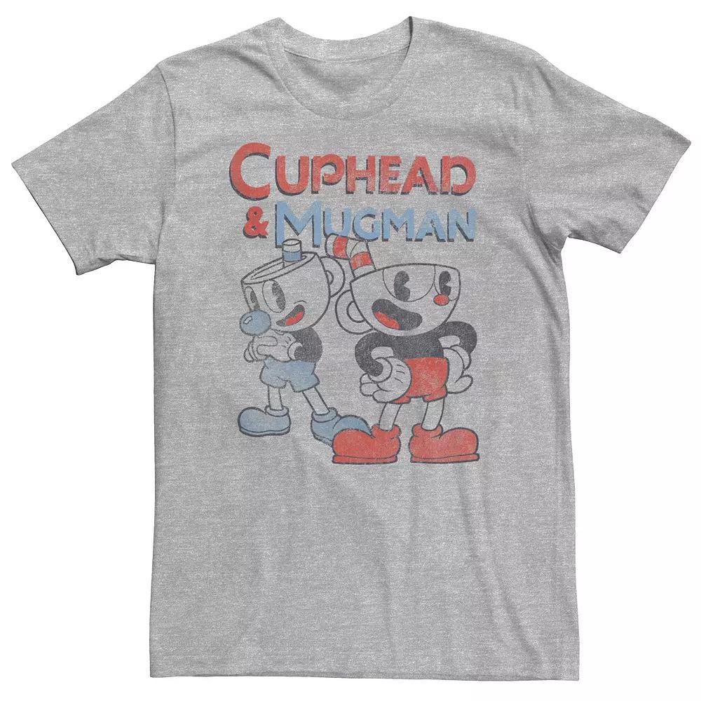 Big & Tall Cuphead And Mugman Dynamic Duo Vintage Tee, Men's,  Product Image