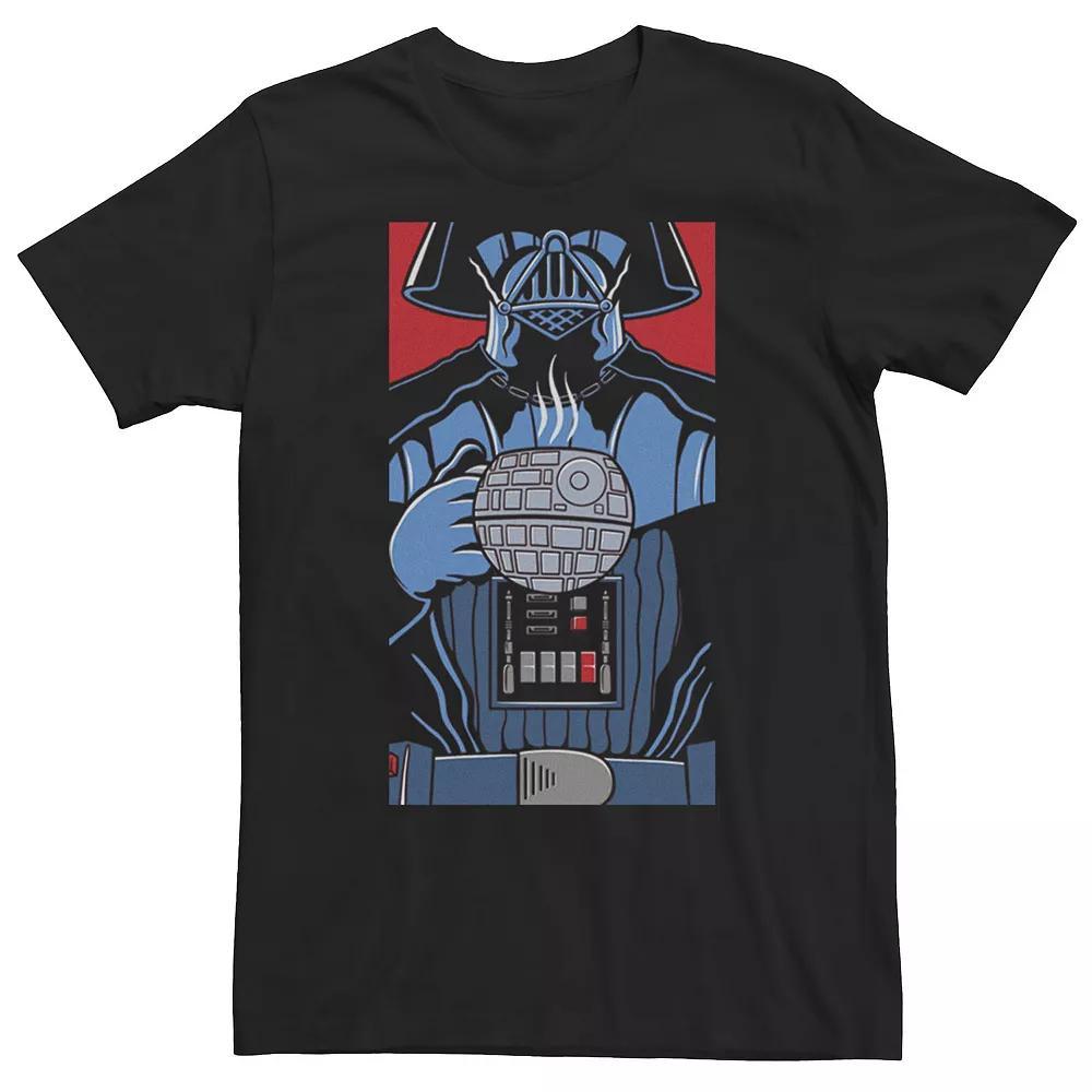 Men's Star Wars Darth Vader Death Star Coffe Cup Tee, Size: XXL, Black Product Image