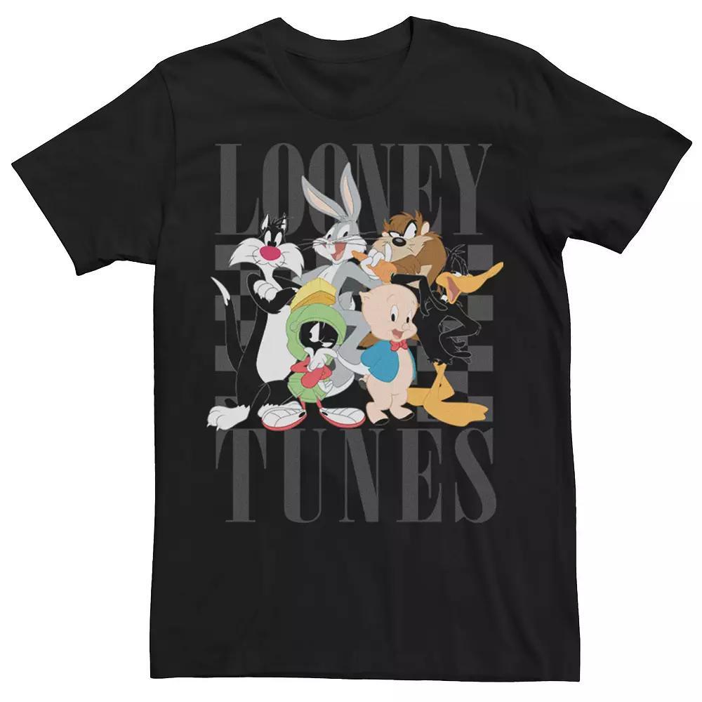 Men's Looney Tunes Groupshot Lineup Tee, Size: 3XL, Black Product Image