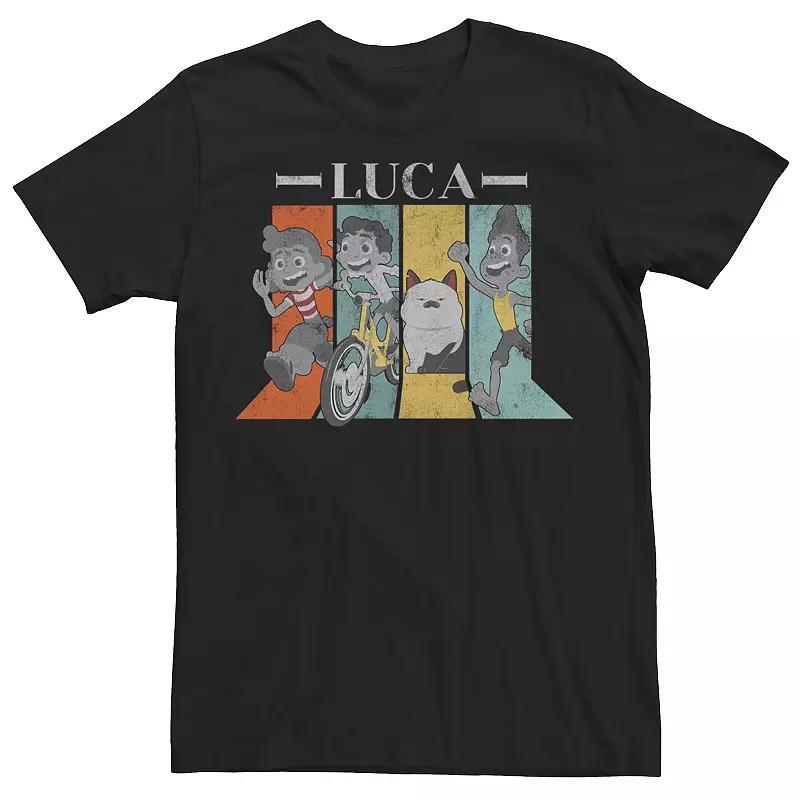 Disney / Pixar's Luca Men's Character Panels Tee, Size: XL, Black Product Image