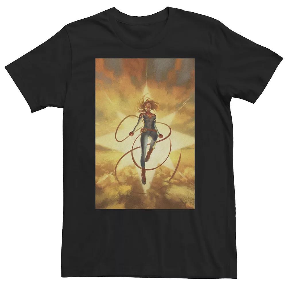 Big & Tall Marvel Life Of Captain Marvel Comic Cover Tee, Mens Product Image