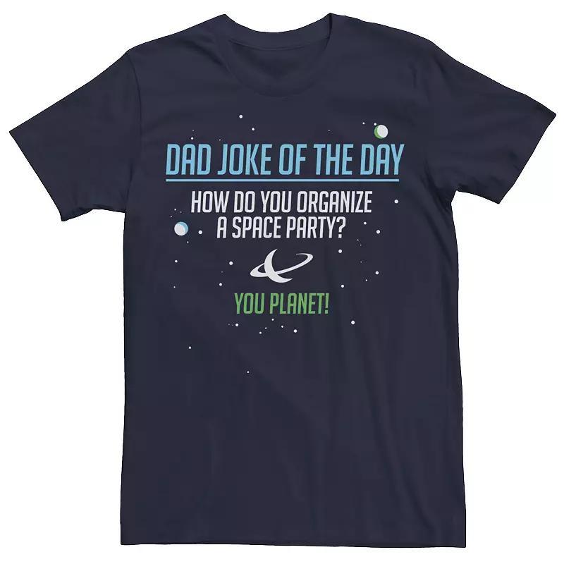 Men's "Dad's Joke of the Day" Tee, Size: Small, Blue Product Image