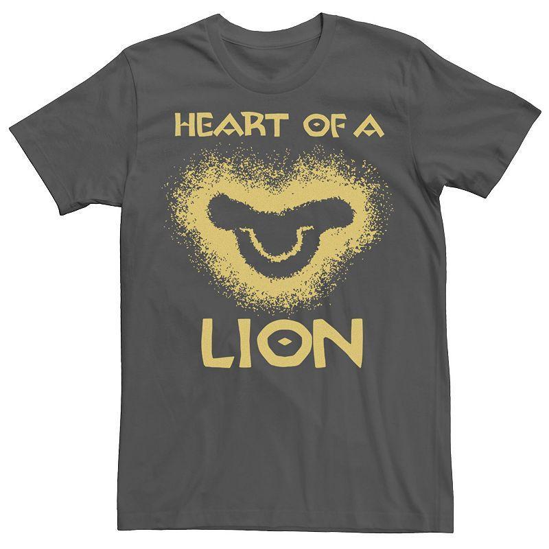 Disneys The Lion King Mens Heart Of A Lion Young Simba Logo Tee Grey Product Image