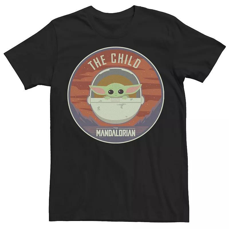 Mens Star Wars The Mandalorian The Child Bassinet Badge Tee Product Image