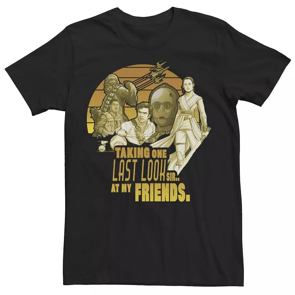 Men's Star Wars: The Rise Of Skywalker Group Shot One Last Look Tee, Size: 3XL, Black Product Image