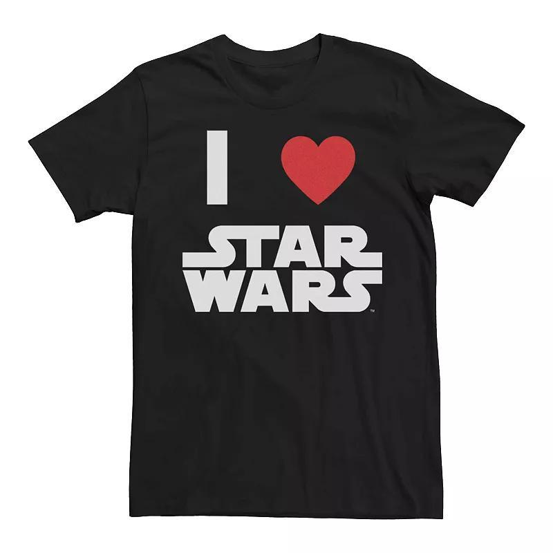 Men's I Love Star Wars Simple Graphic Tee, Size: Large, Black Product Image