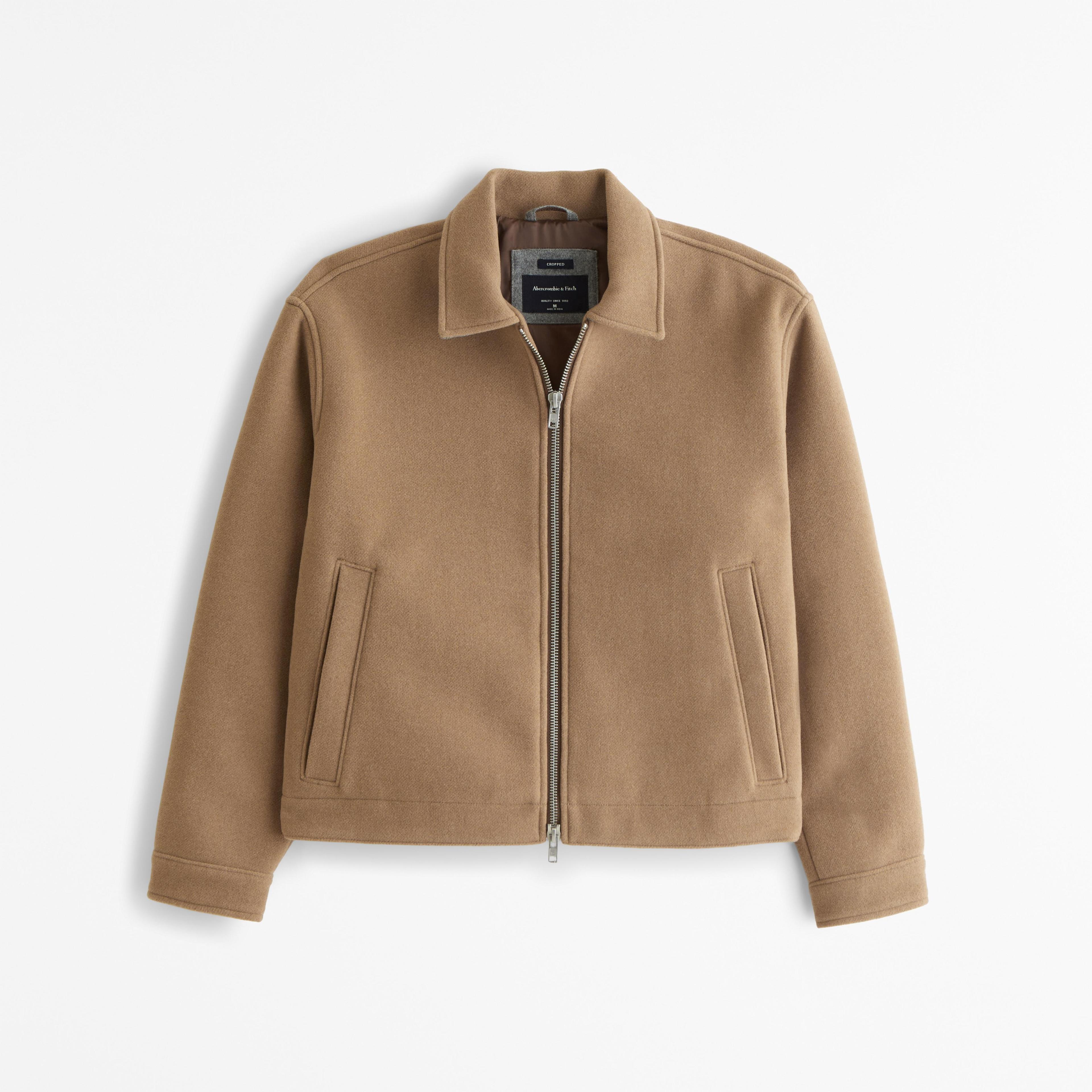 Cropped Dressy Zip Jacket Product Image