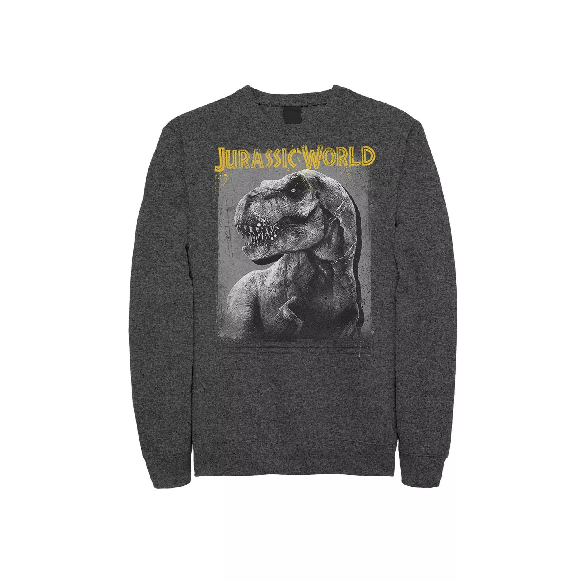 Men's Jurassic World T-Rex Profile Shading Sweatshirt,  Product Image