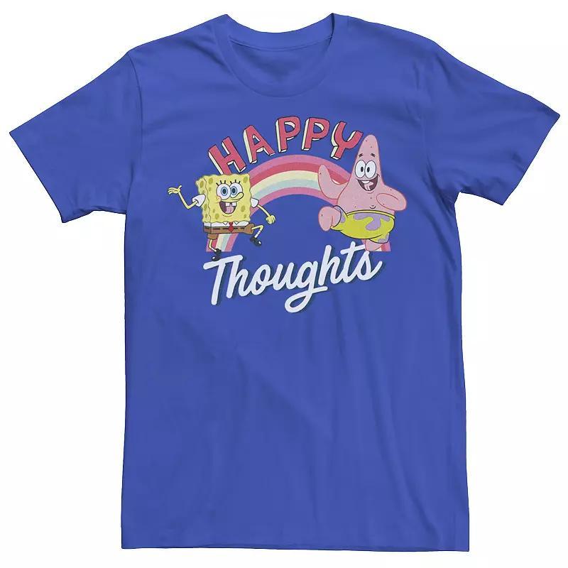 Men's SpongeBob SquarePants Patrick and SpongeBob Happy Thoughts Tee, Size: Small, Royal Product Image