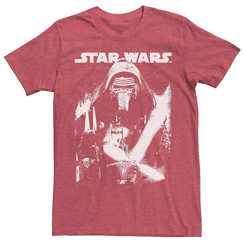 Men's Star Wars Kylo Ren Faded Portrait Tee, Size: Large, White Product Image