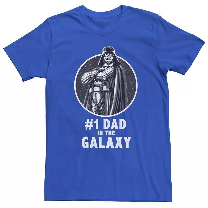 Men's Star Wars Darth Vader #1 Dad In The Galaxy Tee, Size: Medium, Royal Product Image