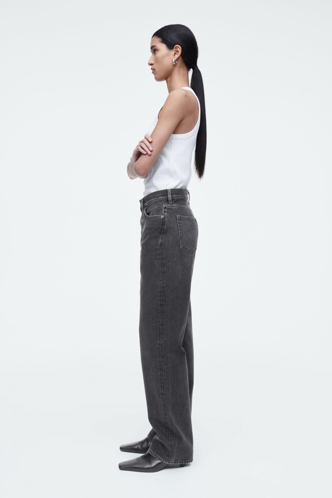 COLUMN STRAIGHT-LEG JEANS Product Image