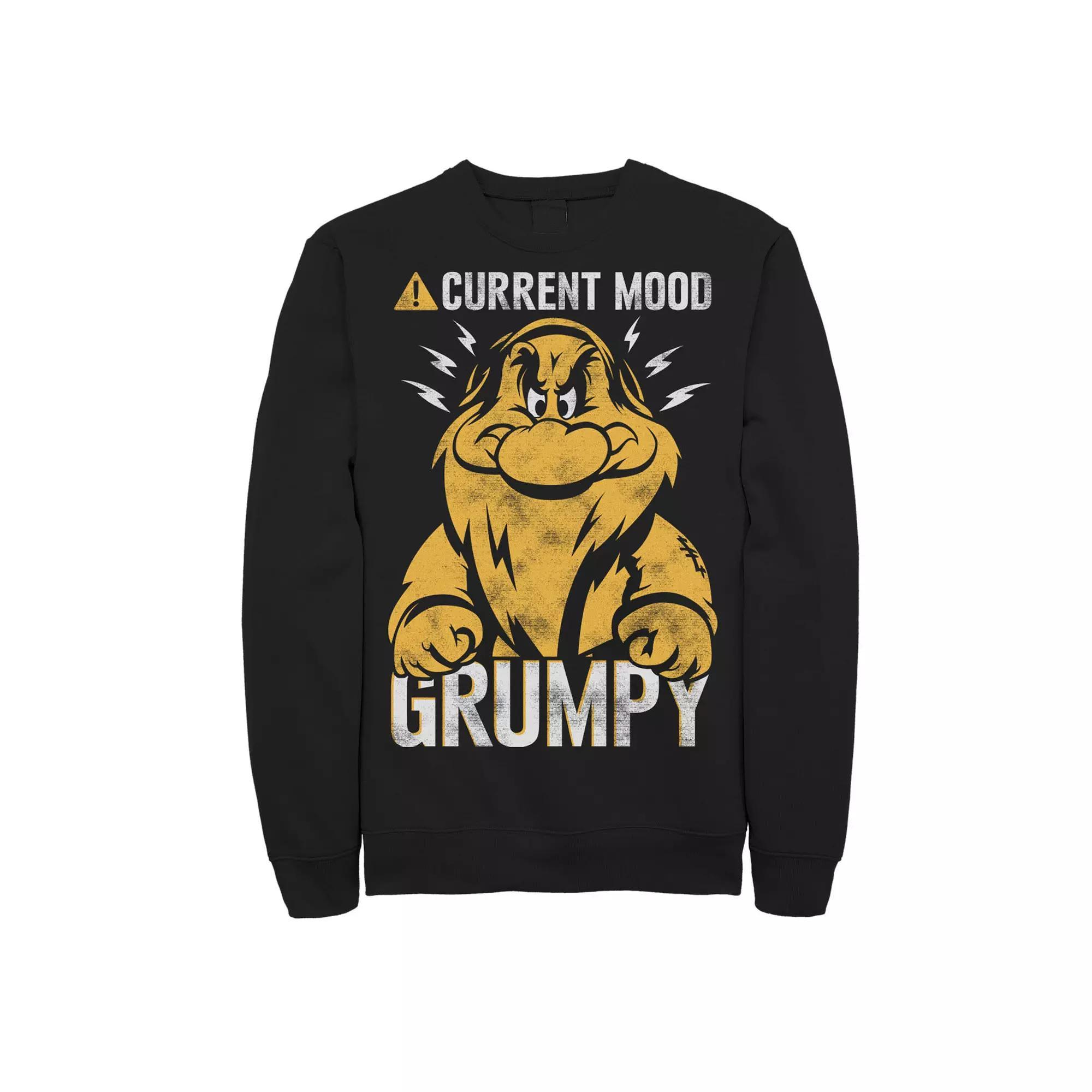 Disney's Snow White Grumpy Men's Sweatshirt, Size: XXL, Black Product Image