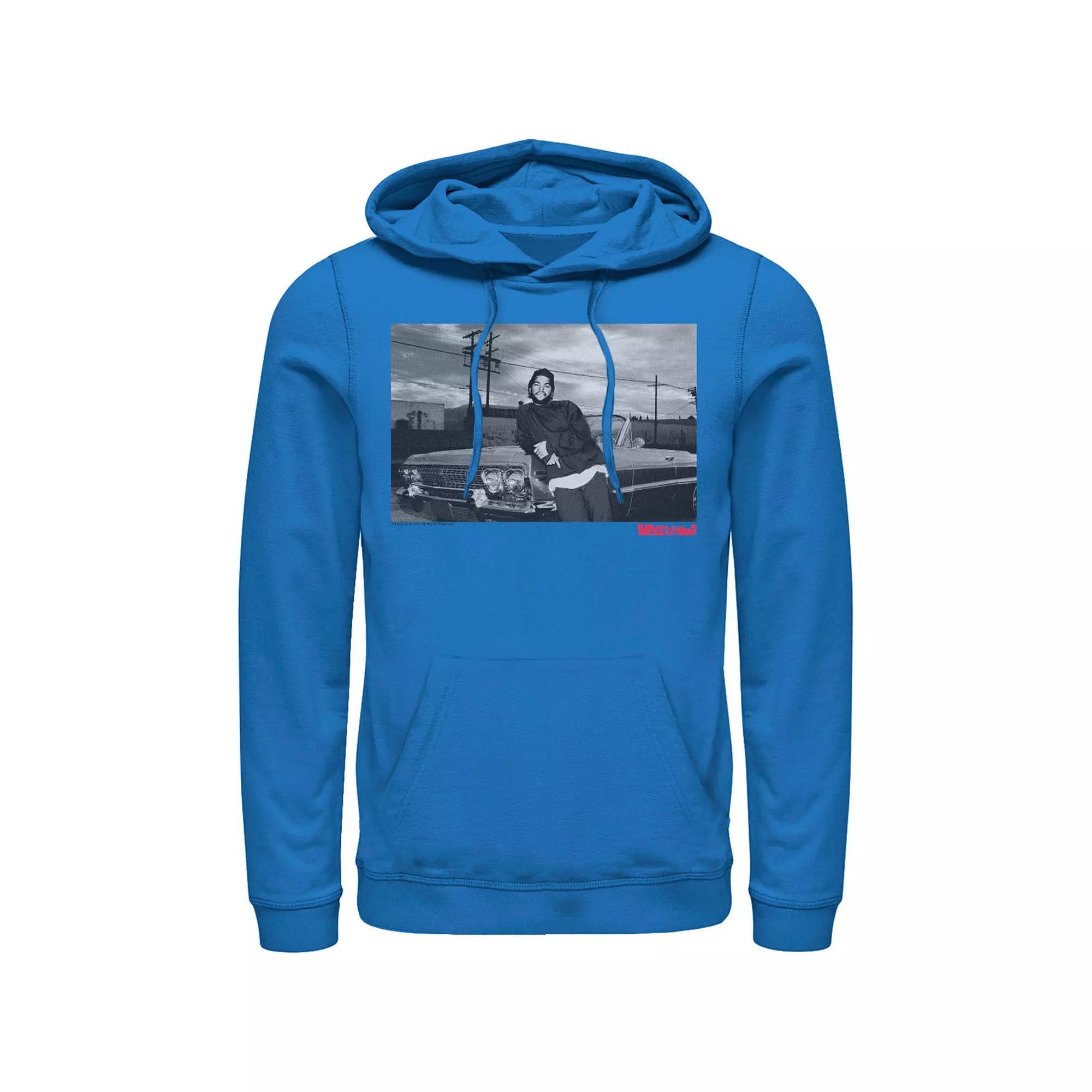 Men's Boyz In The Hood Candid Photo Real Hoodie, Size: XL, Blue Product Image