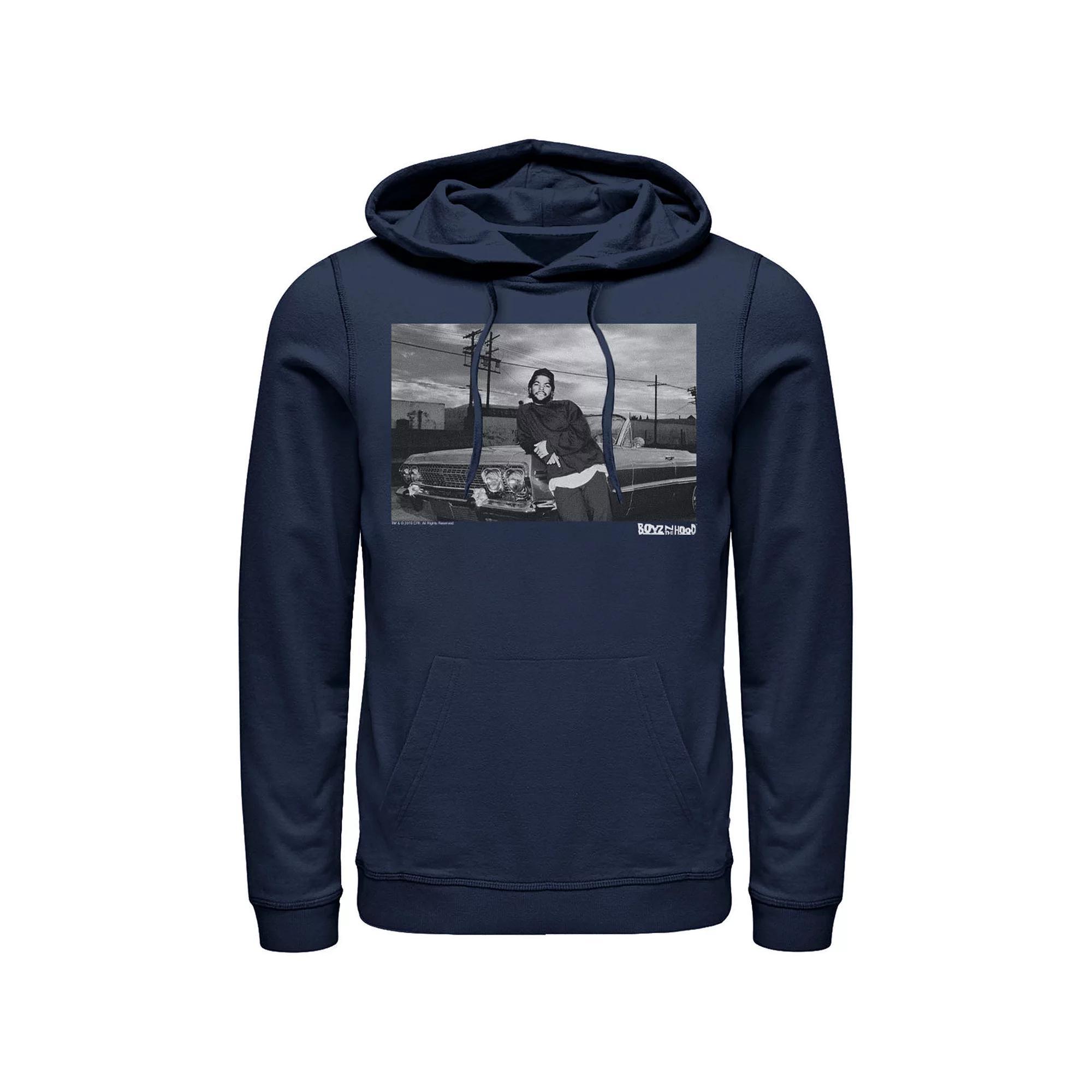 Men's Boyz In The Hood Candid Photo Real Hoodie, Size: Small, Blue Product Image