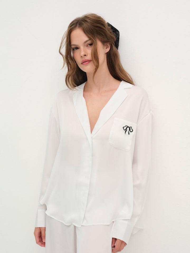 Everyday PJ Top — White Product Image