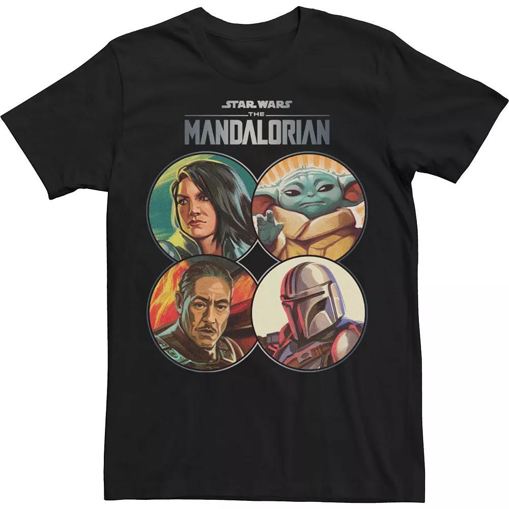 Men's Star Wars The Mandalorian Mando Coins Panel Tee,  Product Image