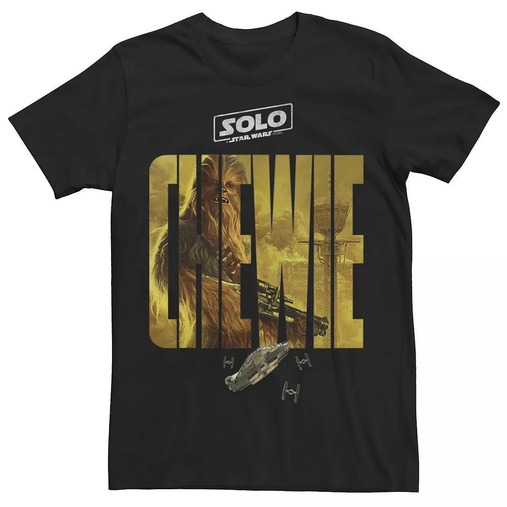 Men's Star Wars Solo Chewie Letter Drop Tee, Size: Large, Black Product Image