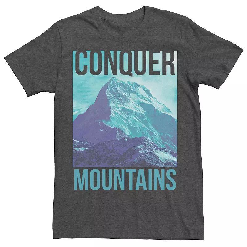 Men's Conquer Mountains Explore Outside Adventure Tee, Size: Small, Grey Heather Product Image