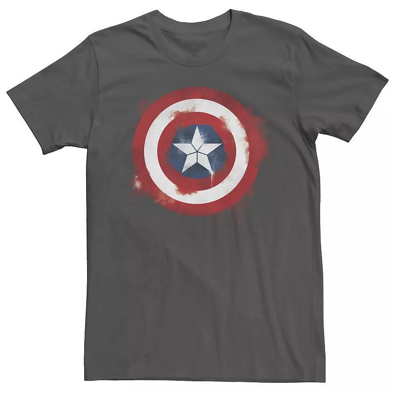 Men's Marvel Avengers Endgame Spray Paint Captain America Logo Graphic Tee,  Product Image