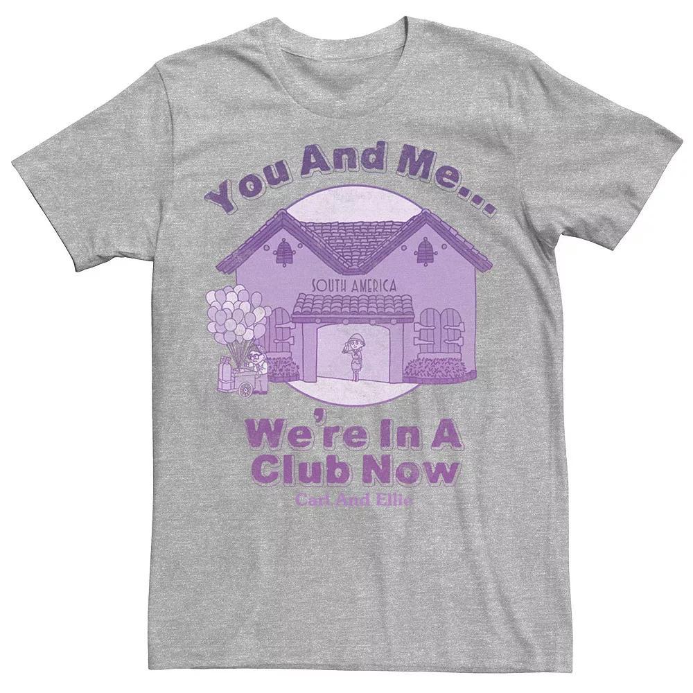 Disney / Pixar's Up Carl And Ellie Men's Club House Tee, Size: Small, Athletic Grey Product Image