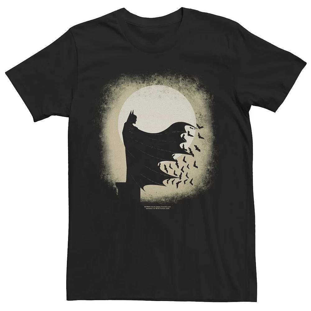 Men's DC Fandome Batman Moonlight Silhouette Profile Tee, Size: XXL, Black Product Image