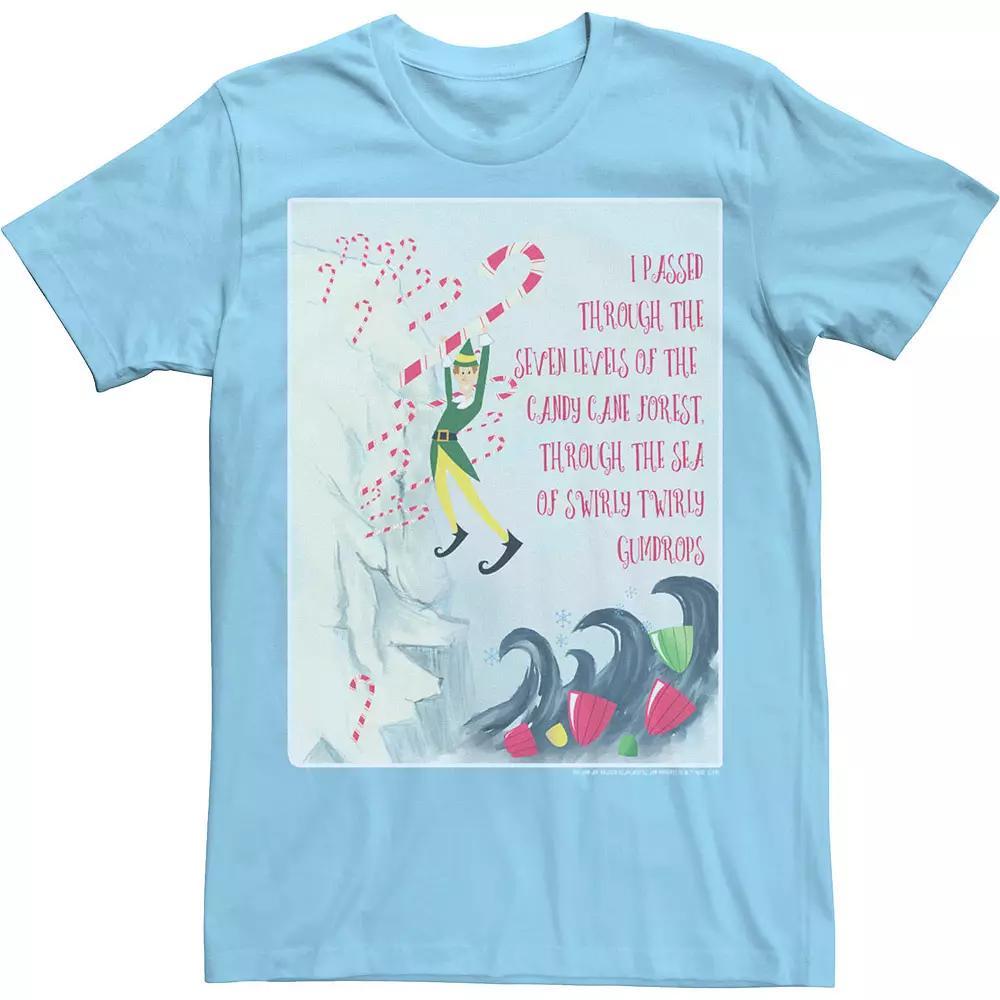 Men's Elf Swirly Twirly Gumdrops Book Page Poster Tee,  Product Image