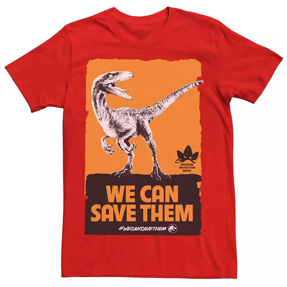 Men's Jurassic World We Can Save Them Poster Tee,  Product Image