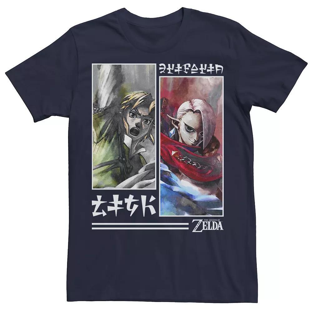 Men's Nintendo Zelda Watercolor Panel Tee,  Product Image