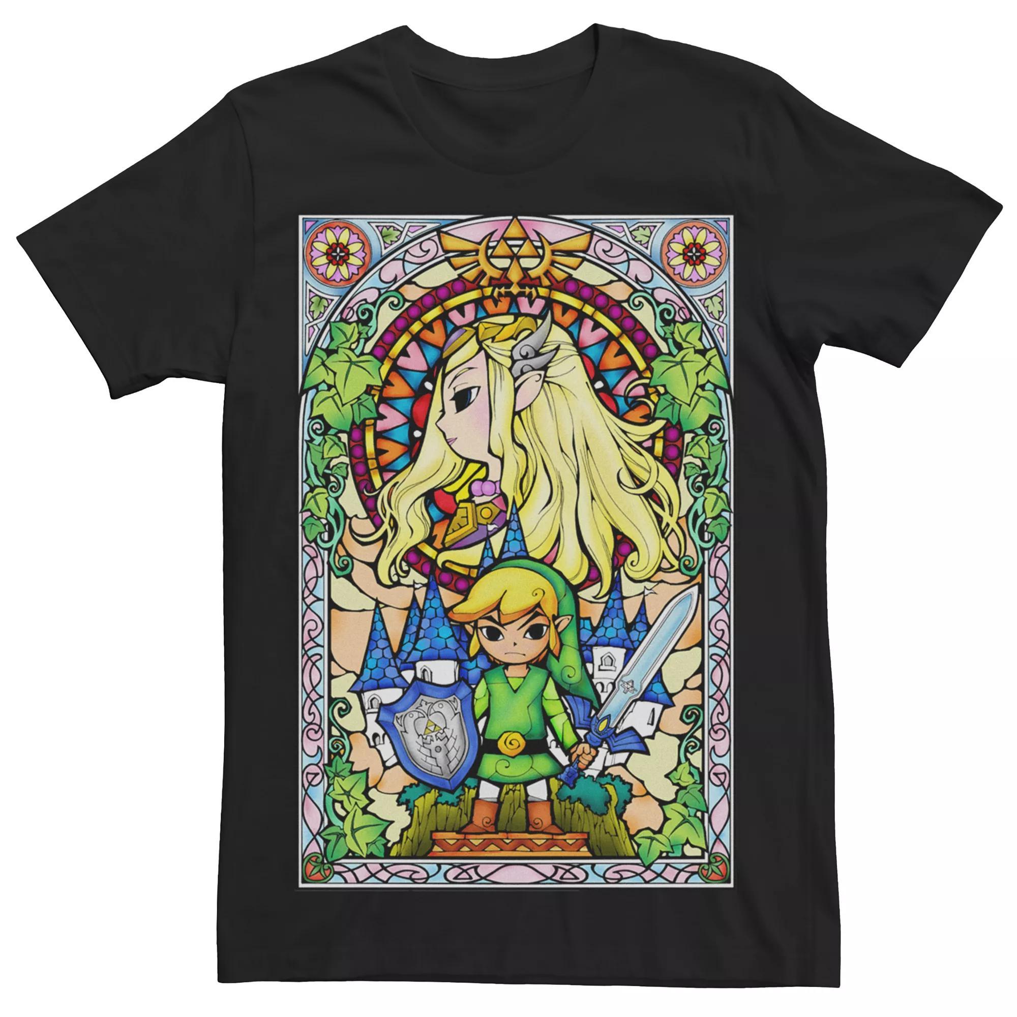 Men's Legend Of Zelda Wind Waker Regal Glass Tee,  Product Image