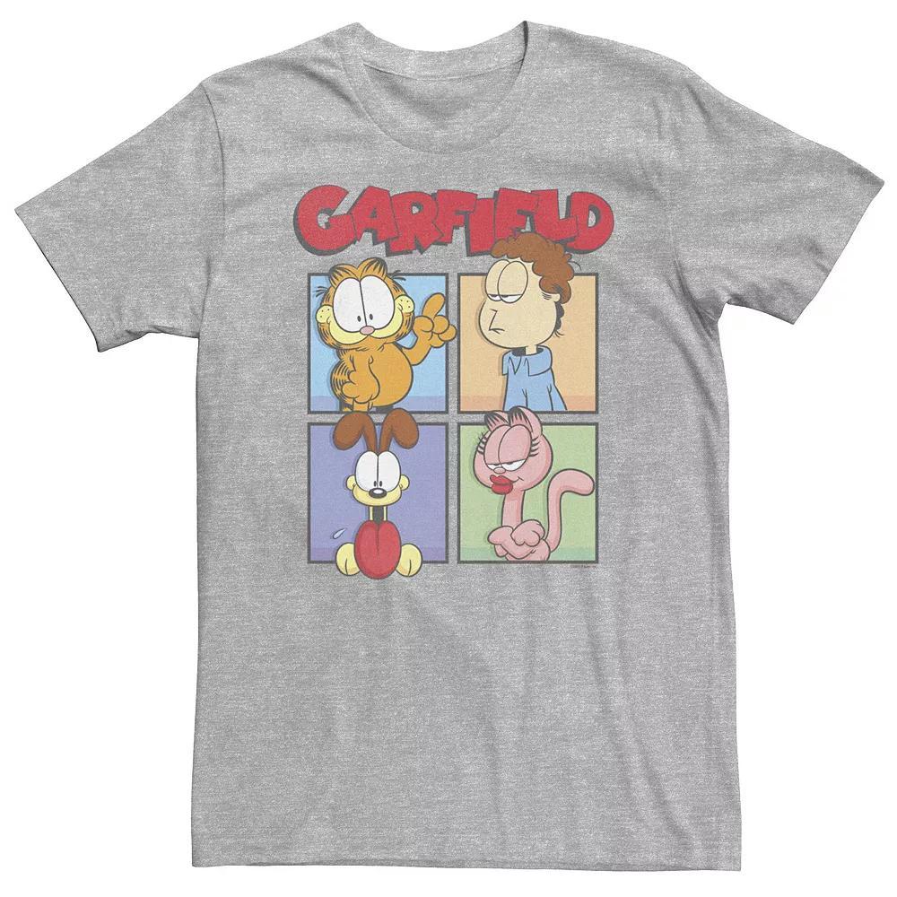Big & Tall Garfield Character Panels Tee, Men's,  Product Image