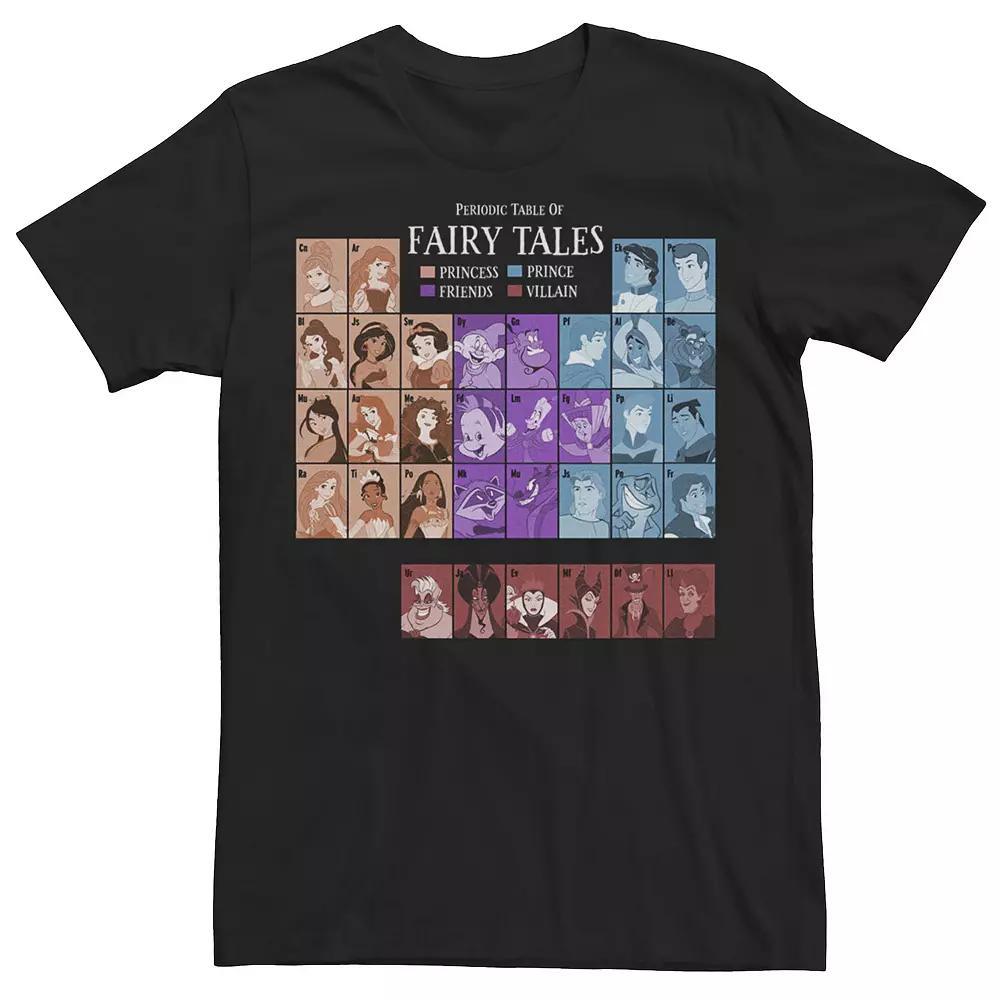 Men's Disney Princess Periodic Table Fairy Tales Tee,  Product Image