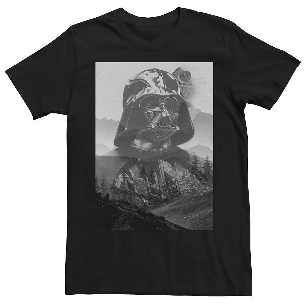 Men's Star Wars Darth Vader Endor Station Super Imposed Graphic Tee,  Product Image