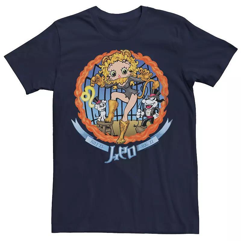 Mens Betty Boop Leo Horoscope Tee Blue Product Image