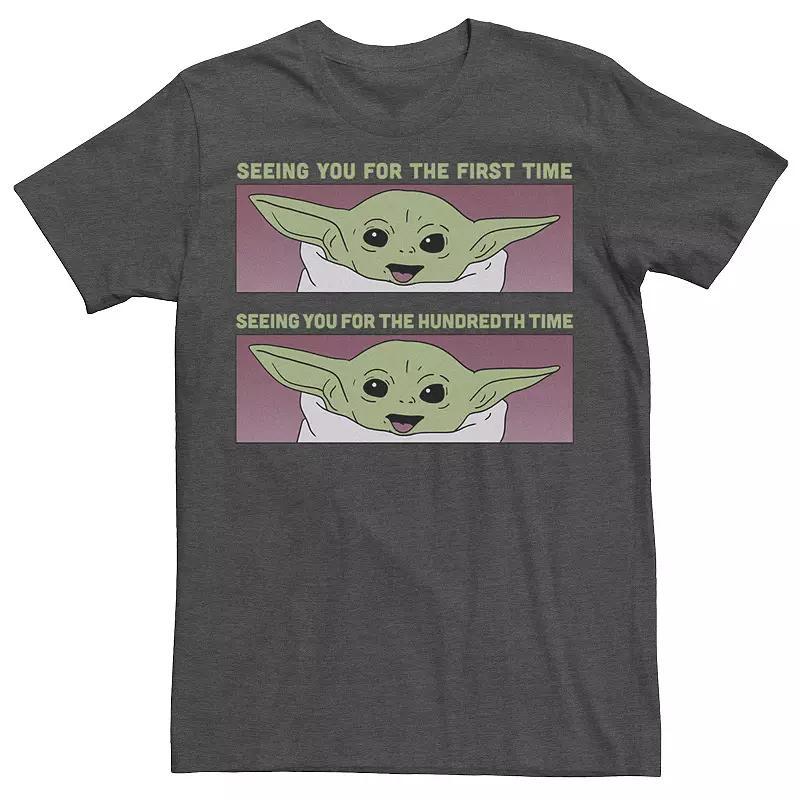 Men's Star Wars The Child Seeing You PaneTee, Size: XXL, Royal Grey Product Image