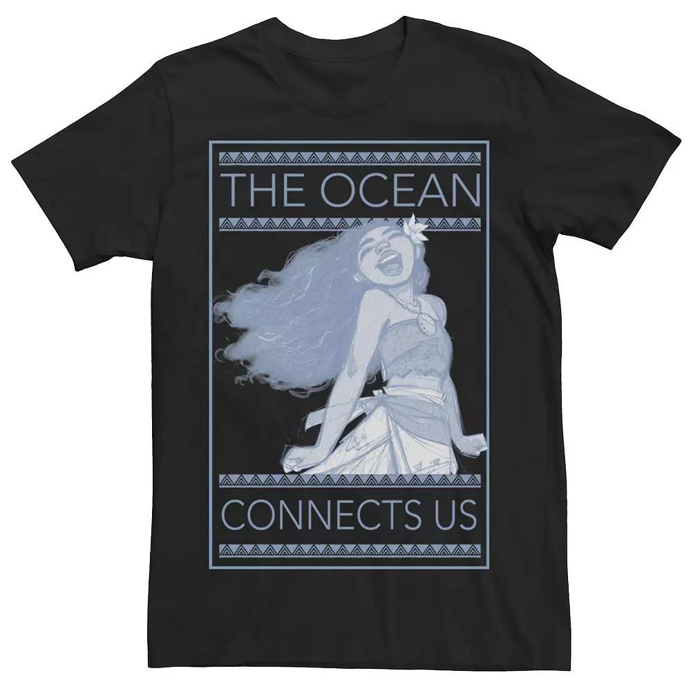 Disney's Moana Men's The Ocean Connects Us Box Tee,  Product Image