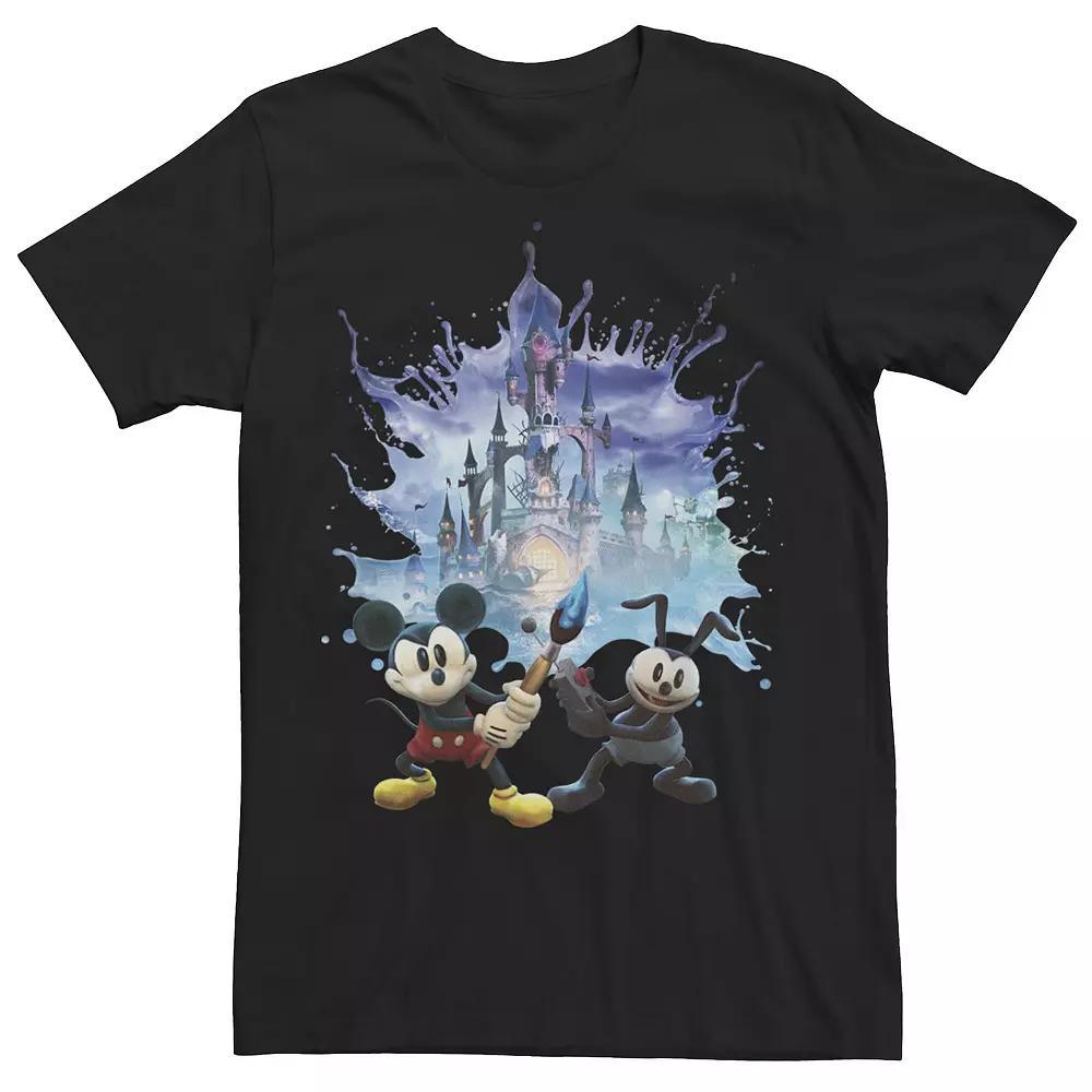 Disney's Mickey Mouse Big & Tall Epic Portal Portrait Tee, Men's, Size: 4XLT, Black Product Image