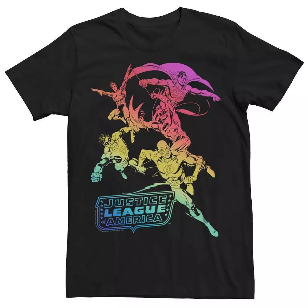 Adult DC Comics Pride Justice League Rainbow Gradient Tee, Men's,  Product Image