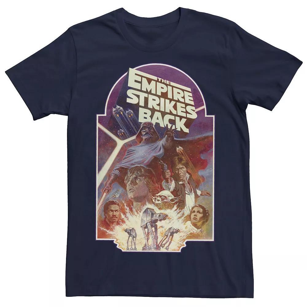 Men's Star Wars Empire Strikes Back Collage Poster Tee, Size: XL, Blue Product Image