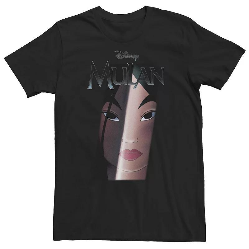 Big & Tall Disney Mulan Movie Poster Style Sword Mirror Tee, Men's, Size: 4XL, Black Product Image