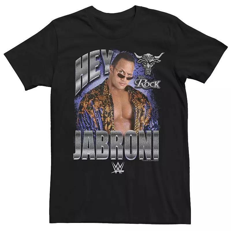 Big & Tall WWE Hey Jabroni The Rock Graphic Tee, Men's, Size: XL Tall, Black Product Image