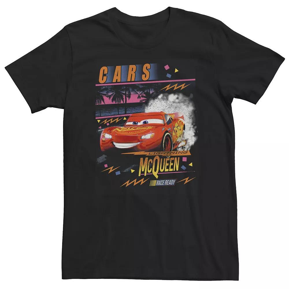 Big & Tall Disney / Pixar Cars Lightning Lightning McQueen Palm Tree Sunset Tee, Men's, Size: 5XL, Black Product Image