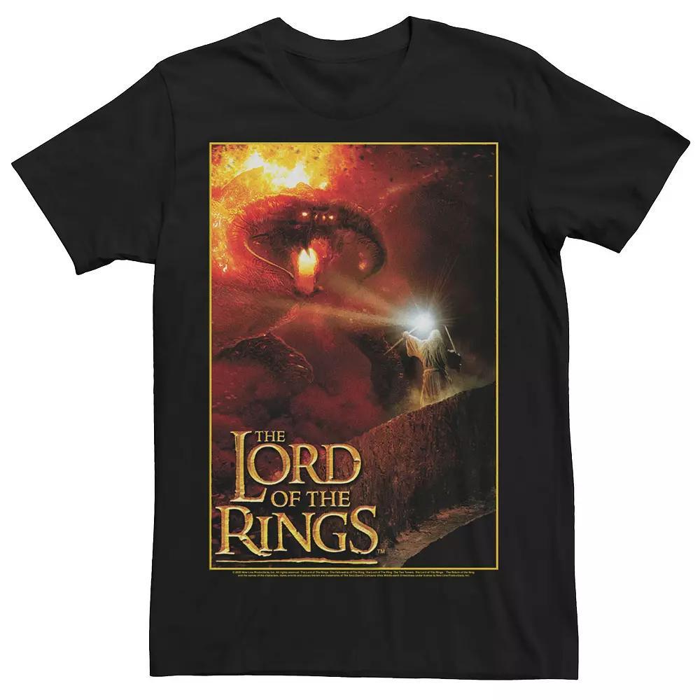 Men's The Lord Of The Rings Gandalf Vs. Balrog Poster Tee,  Product Image