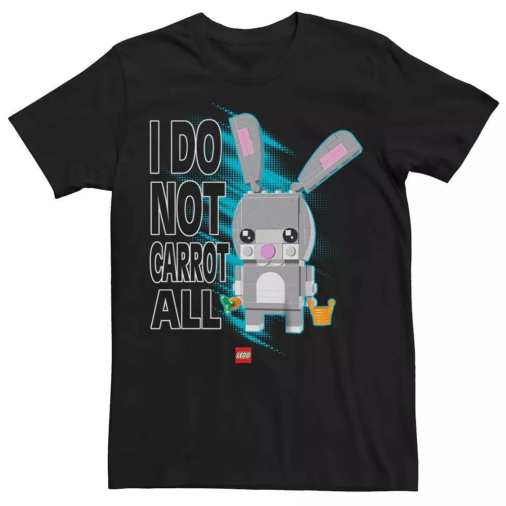 Big & Tall Lego "I Do Not Carrot All" Easter Bunny Graphic Tee, Men's, Size: 4XLT, Black Product Image